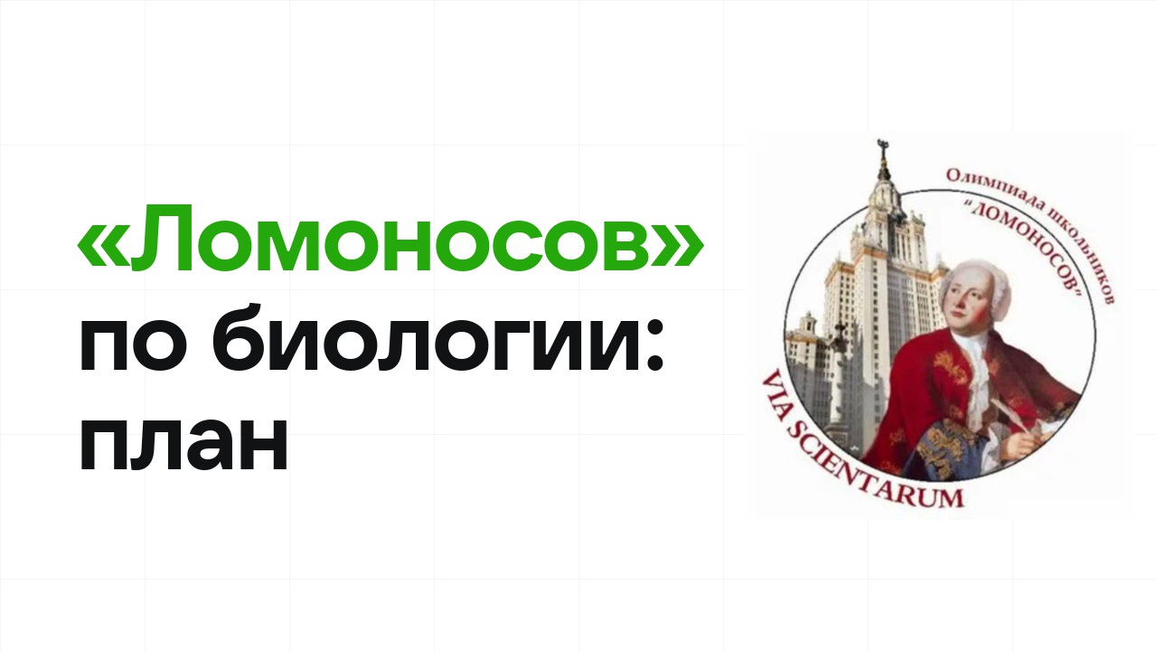 Как готовиться к олимпиаде «Ломоносов» по биологии: план подготовки к отбору и финалу